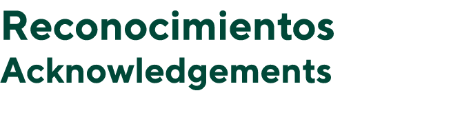 Reconocimientos Acknowledgements