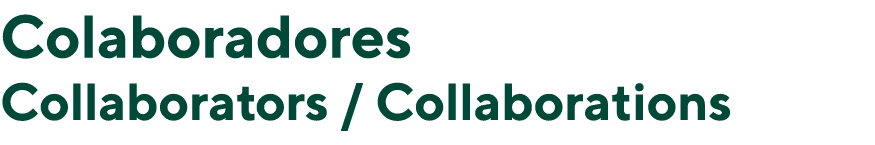 Colaboradores Collaborators   Collaborations
