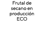 Frutal de secano en producción ECO