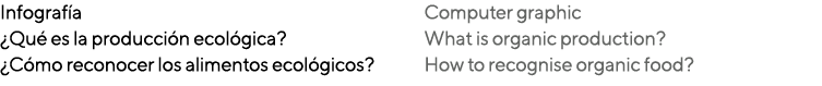 Infografía  Qué es la producción ecológica   Cómo reconocer los alimentos ecológicos  Computer graphic What is organi   
