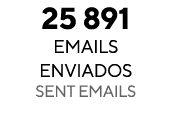 25 891 eMails enviados SENT EMAILS 
