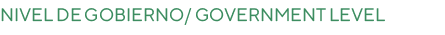 Nivel de Gobierno  Government level