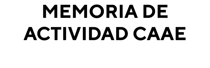 Memoria de actividad CAAE