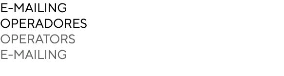 e-MAILING operadores Operators E-mailing