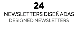 24 Newsletters dISEÑADAS  DESIGNED NEWSLETTERS