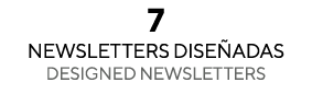 7 Newsletters DISEÑADAS  DESIGNED NEWSLETTERS