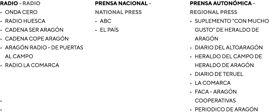 radio - Radio Onda Cero Radio Huesca Cadena SER Aragón Cadena Cope Aragón ARAGÓN RADIO - de puertas al campo radio la   
