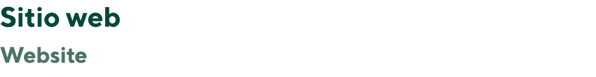 Sitio web Website 