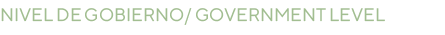 Nivel de Gobierno  Government level