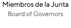 Miembros de la Junta Board of Governors