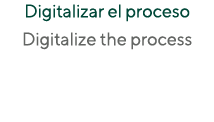 Digitalizar el proceso Digitalize the process