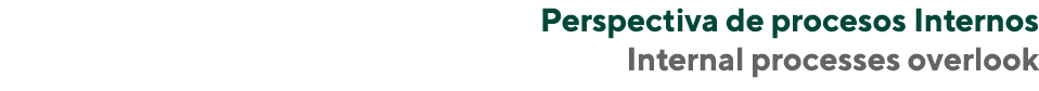 Perspectiva de procesos Internos Internal processes overlook