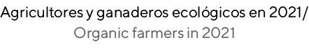 Agricultores y ganaderos ecológicos en 2021  Organic farmers in 2021
