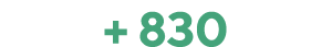 + 830 