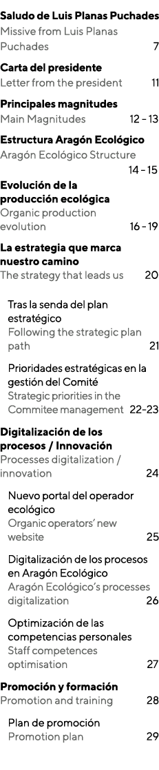 Saludo de Luis Planas Puchades    Missive from Luis Planas Puchades                         7 Carta del presidente Le   