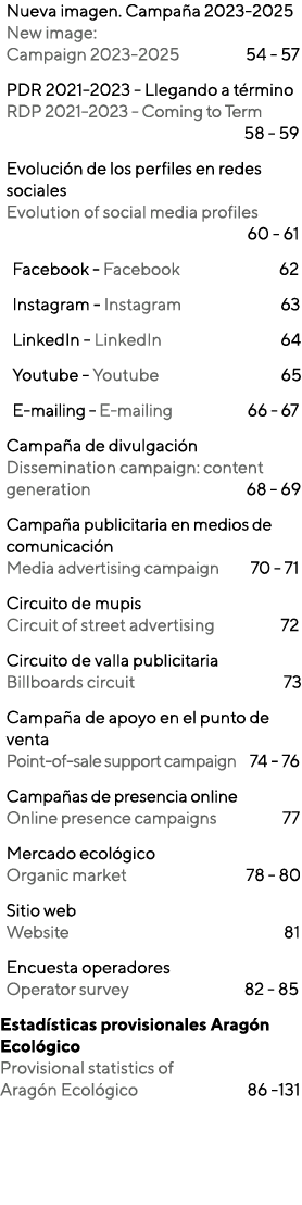 Nueva imagen. Campa a 2023 2025 New image: Campaign 2023 2025 54 57 PDR 2021 2023 Llegando a t rmino RDP 2021 2023 Co...