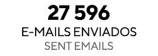 27 596 E mails enviados SENT EMAILS 