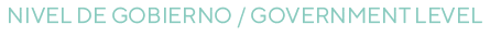 Nivel de Gobierno / Government level