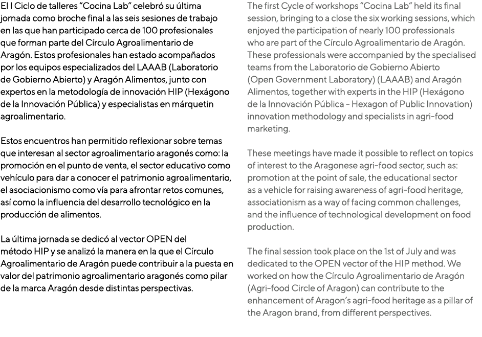 El I Ciclo de talleres “Cocina Lab” celebr su  ltima jornada como broche final a las seis sesiones de trabajo en las...