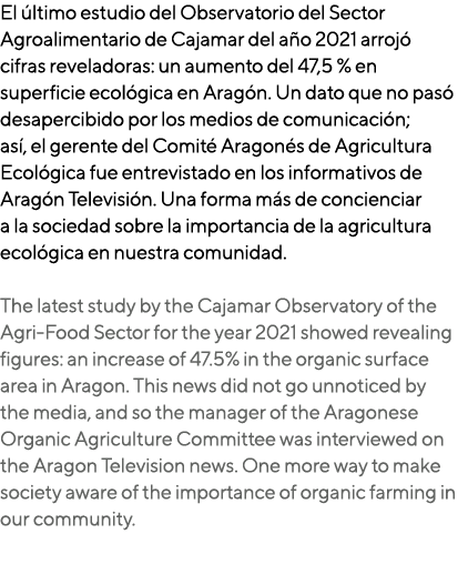 El ltimo estudio del Observatorio del Sector Agroalimentario de Cajamar del a o 2021 arroj  cifras reveladoras: un a...