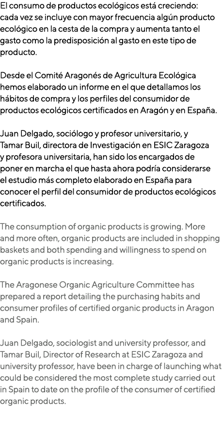 El consumo de productos ecol gicos est creciendo: cada vez se incluye con mayor frecuencia alg n producto ecol gico ...