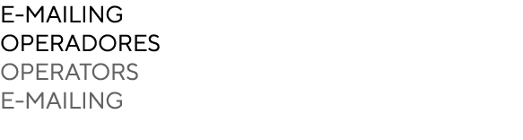 e MAILING operadores Operators E mailing