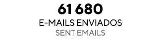 61 680 E mails enviados SENT EMAILS 