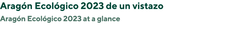 Arag n Ecol gico 2023 de un vistazo Arag n Ecol gico 2023 at a glance 