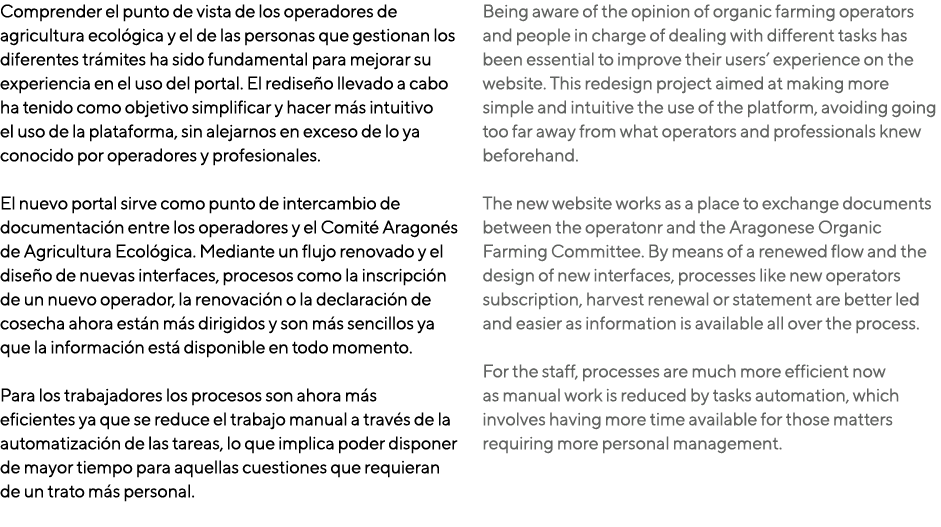 Comprender el punto de vista de los operadores de agricultura ecol gica y el de las personas que gestionan los difere...