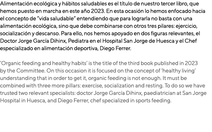 Alimentaci n ecol gica y h bitos saludables es el t tulo de nuestro tercer libro, que hemos puesto en marcha en este ...