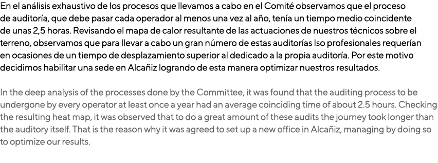 En el an lisis exhaustivo de los procesos que llevamos a cabo en el Comit observamos que el proceso de auditor a, qu...