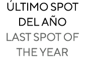  ltimo spot del a o last spot of the year